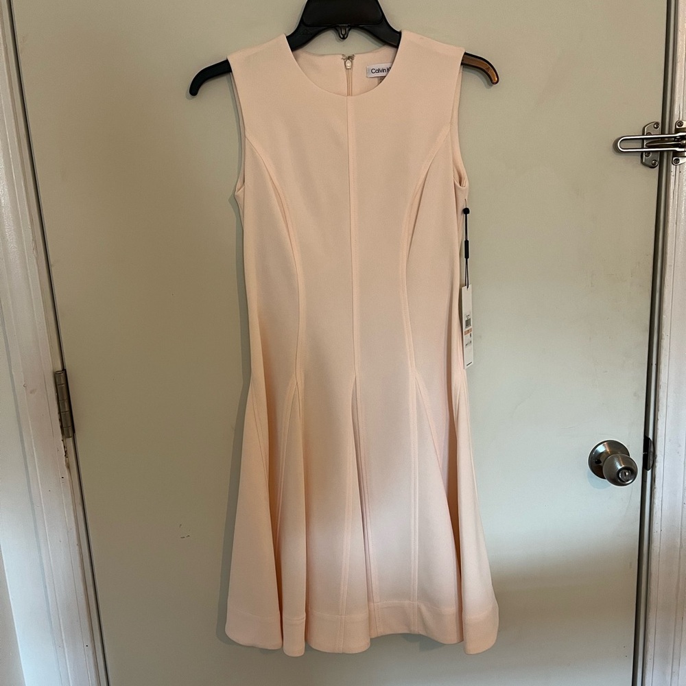 NWT soft pink Calvin Klein dress.